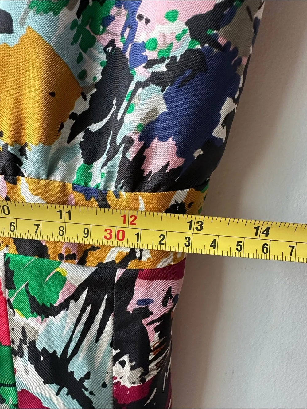 J. Crew Women’s Dress Size 6 Multicolor Brushstroke 100% Silk